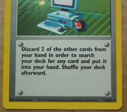 Computer Search 71/102 Rare Non-Holo Base Set PokÃ©mon Trainer Card NM - Image 3