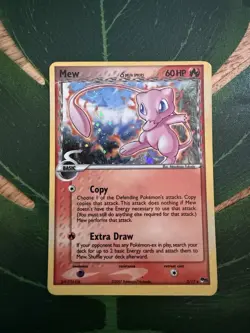 PokÃ©mon Mew TCG Pop Series 5 Promo Holo Card 3/17 Delta Species, Pokeball Error - Image 1