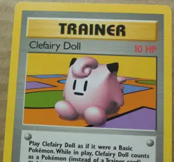 Clefairy Doll 70/102 Rare Non-Holo Base Set PokÃ©mon HP 10 Trainer Card NM - Image 2