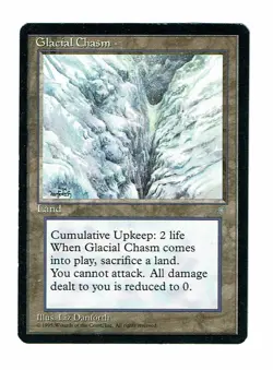MTG (MP) Glacial Chasm Ice Age Magic the Gathering WOTC - Image 1