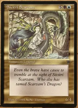 LIMITED EDITION Legends Vintage MtG Sivitri Scarzam Unplayed NM - Image 1