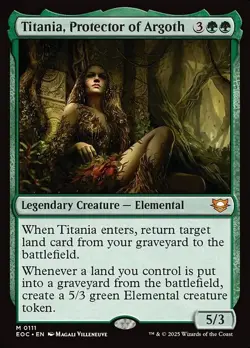 Titania, Protector of Argoth M Regular #111 | EOC Edge of Eternities | MTG - Image 1