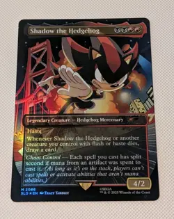 MTG *FOIL* Secret Lair SHADOW THE HEDGEHOG NM - Image 1