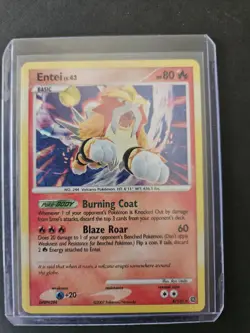 Entei 4/132 Pokemon Secret Wonders Cracked Ice Holo Rare - Image 1