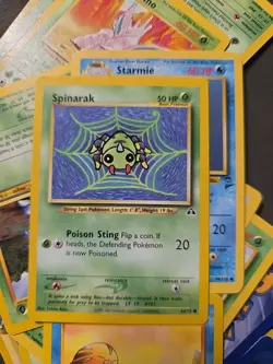 Spinarak 64/75 Common Pokemon Neo Discovery Unlimited WOTC NM 2001 - Image 1