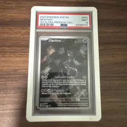 2023 POKEMON SVP EN-SV BLACK STAR PROMO 151 ULTRA-PREMIUM COLL #052 MEWTWO PSA 9 - Image 1