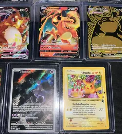 Huge Pokemon Cards Charizard Umbreon Mew Pikachu Full Art Rare Bonus TCG Cards - Image 13