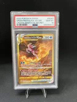 2023 POKEMON SWSH SECRET #GG67 FULL ART/ORIGIN FORME PALKIA VSTAR PSA 10 - Image 4