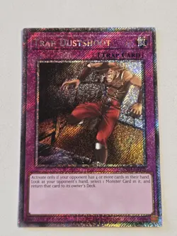 Trap Dustshoot RA04-EN121 Platinum Secret Rare Yugioh Quarter Century Stampede - Image 1