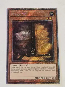 Maxx "C" RA04-EN150 Platinum Secret Rare Yugioh Card 1st Edition Mint PSR - Image 1