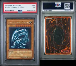 PSA 1 Blue-Eyes White Dragon SDK-001 Ultra Rare 2002 Starter Deck Kaiba Yugioh - Image 3