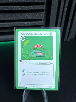1st Edition Pokederp Bloominonion Venusaur First Print Custom Derpy Card - Image 1