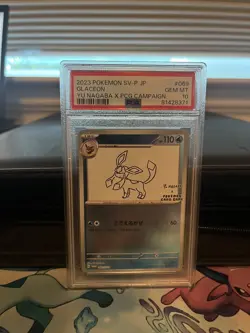 PSA 10 Glaceon Yu Nagaba x PCG Campaign 069/SV-P Promo Pokemon Card 2023 MINT - Image 1
