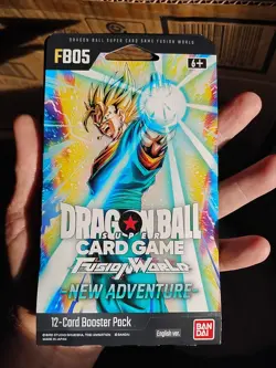4 Packs of Dragon Ball Super Card Game Fusion World New Adventure FB05 Booster   - Image 3