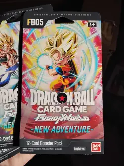 4 Packs of Dragon Ball Super Card Game Fusion World New Adventure FB05 Booster   - Image 5