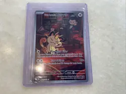 Team Rockets Meowth 203/182 SV10 Destined Rivals Illustrated Card - Image 1