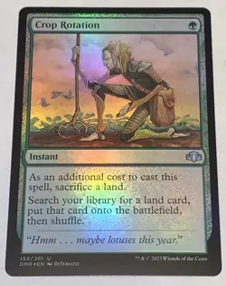 FOIL Crop Rotation - 154/261 Dominaria Remastered MTG MAGIC NEW UNPLAYED - Image 1