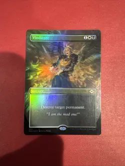 Vindicate Mtg Foil Borderless Modern Horizons 2 Lp Light Play - Image 1