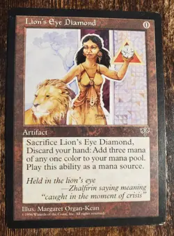 MTG: Magic The Gathering Lion's Eye Diamond Artifact Mirage - Image 1
