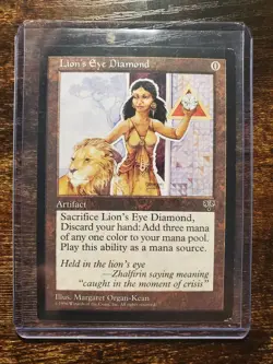 MTG: Magic The Gathering Lion's Eye Diamond Artifact Mirage - Image 4
