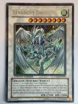 Yugioh! MP Stardust Dragon - CT05-EN001 - Secret Rare - Limited Edition LP - Image 1