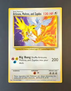  Pokemon Promo Card Legendary Birds Articuno Moltres Zapdos RARE Jumbo Non-Holo - Image 1