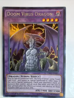 1x (NM) Doom Virus Dragon - DRL2-EN003 - Secret Rare - 1st Edition  YuGiOh - Image 1
