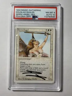 Serra Angel Autographed Revised PSA 8 NM Card PSA 10 Auto - Image 2