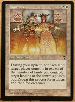 LIMITED EDITION Visions Vintage MtG Equipoise Unplayed NM - Image 1