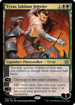 NM Tyvar, Jubilant Brawler, MTG, Phyrexia: One, Magic the Gathering, 218 - Image 1