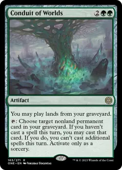NM Conduit of Worlds, MTG, Phyrexia: One, Magic the Gathering, 163 - Image 1