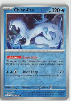 Pokemon TCG Surging Sparks Reverse Foil Rare #56 Chien-Pao - Image 1