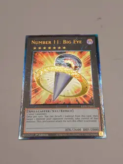 Yugioh Number 11: Big Eye 1st Edition Prismatic Ultimate Rare RA04-EN062 - Image 2
