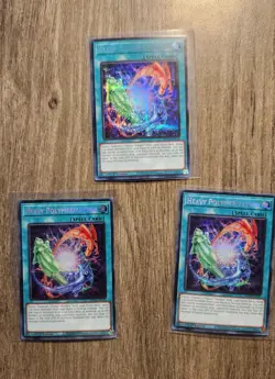 Yugioh! 3x Heavy Polymerization MP24-EN150 (Prismatic Secret Rare) 1st Edition  - Image 1