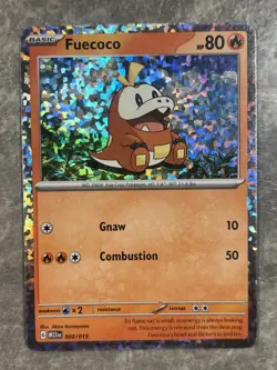 Fuecoco 002/015 McDonald's Pokemon TCG Rare 2023 Holo Card (Light Play) LP 1 - Image 1