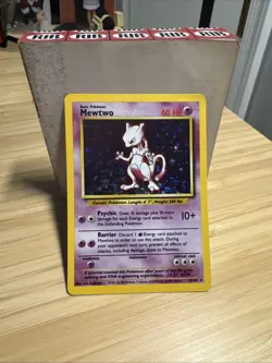 PokÃ©mon TCG Mewtwo Base Set Holo Rare Card 10/102 - Image 1