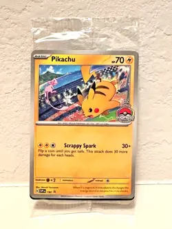Pikachu Promo 2024 World Championships SVP EN 190 Pokemon Worlds SEALED PROMO - Image 1