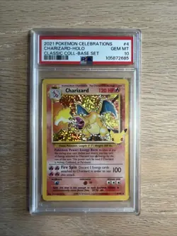 2021 Pokemon Charizard #4/102 Celebrations 25th Anniversary Holo Rare PSA 10 - Image 1