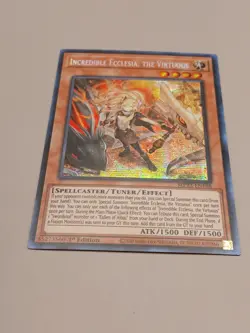 Yugioh - Incredible Ecclesia, The Virtuous MP22-EN188 1st Edition Secret Rare NM - Image 1