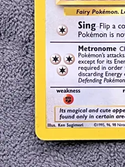 PokÃ©mon TCG Clefairy Holo Rare Card 5/102 Base Set - Image 6