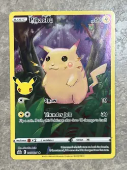 Pikachu 005/025 Pokemon TCG Rare Celebrations Holo Card 25th (Light Play) LP 2 - Image 1
