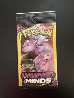 Unopened 3 Card Pack Sun & Moon Unified Minds Pokemon TCG 1count - Image 1