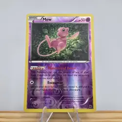 Mew  29/124  Pokemon 2016 Fates Collide XY Reverse Holo Rare Card MINT - Image 1