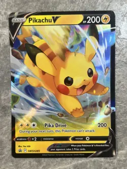 Pikachu V SWSH285 Pokemon TCG Rare Promo Cards Holo Card (Near Mint) NM - Image 1
