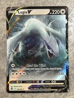 Lugia V 138/195 Pokemon TCG Rare Sword & Shield Silver Tempest Holo (Near Mint) - Image 1