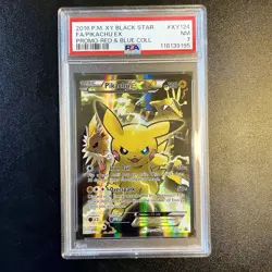 Pokemon 2016 Pikachu EX XY124 Fa XY Black Star Promo PSA 7 - Image 1