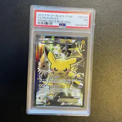 Pokemon 2016 Pikachu EX XY124 Fa XY Black Star Promo PSA 7 - Image 4