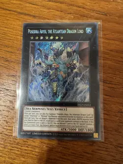 Poseidra Abyss, the Atlantean Dragon Lord 25LP-EN012 Secret Rare Yugioh - Image 1