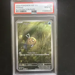 PSA 10 Gem Mint Feebas 198/191 Surging Sparks Illustration Rare Pokemon Card TCG - Image 1