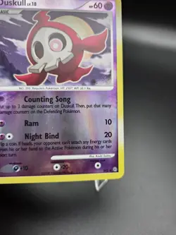 Pokemon Duskull Lv. 18  Reverse Holo - SH2  Stormfront (Light Play) (18) - Image 3